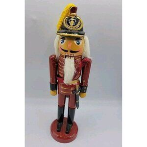 Traditional Nutcracker Wooden Toy Soldier Hand Painted Christmas Holiday DecorN7
